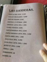 Las Banderas menu