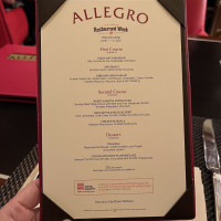 Allegro menu