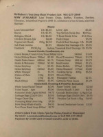 Mcmahons menu