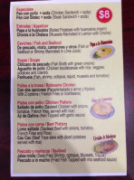 La Villa De Don Pollo menu