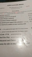 Jabo's -be-q menu