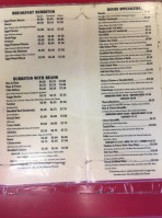 Señor Burritos menu