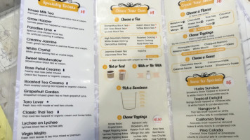 Teaspoon menu