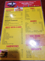 Freedom Wings Miami menu