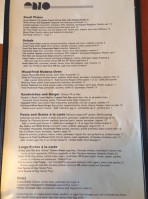 Enzo Bistro Wine menu