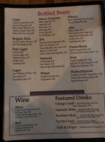 Cavanaugh's Rittenhouse menu