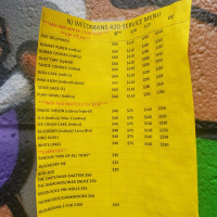 Njweedman's Joint menu