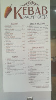 Bistro Pacyfikacja Kebab menu