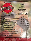 Pizzeria Margarita menu