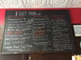 Saucy Porka menu