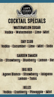 Left Coast Brewing Company menu