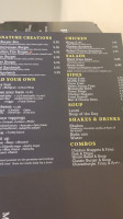 Burger Box menu