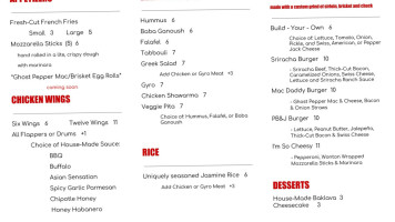 Chef Rich's Kitchen menu