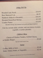 Leonard's Silver Creek Inn menu