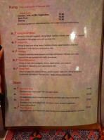 Siam Square Thai menu