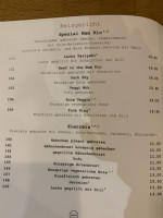 Nam Kio menu