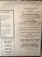 Sozo Coffee House menu