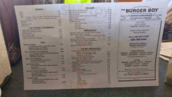 Burger Boy menu