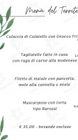 La Cartiera S menu