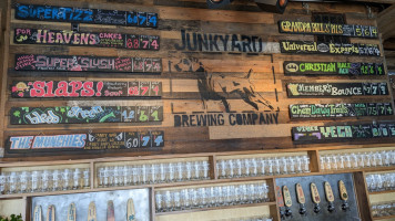 Junkyard Brewing Company menu