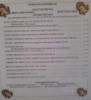 Mt Joy Family menu