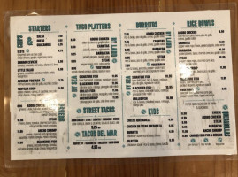 Fish Taco menu