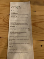 One19 Tastefully Off Center menu