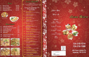 Asian Bistro menu