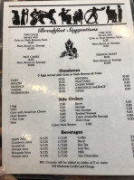 Mena's Palace menu