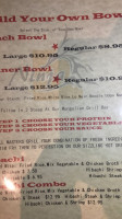 Ninja Mongolian Hibachi Grill menu