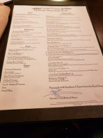 Fusion Lounge menu