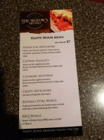 The Motown Bistro menu