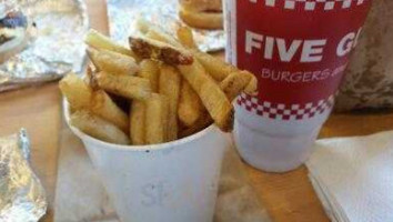 Five Guys Burgers Fries food