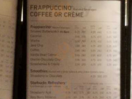 Starbucks Corporation menu