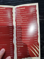 Yeti Spice Grill menu