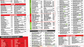 Sushi Express menu