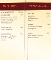 La Bodeguilla menu