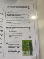 Vespacific Cafe menu