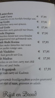 Indiase En Nepalese Mantra menu