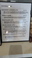 Aware Coffee Tea Lounge menu