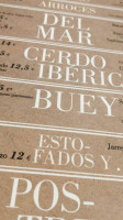 La Cuchara de San Lorenzo menu