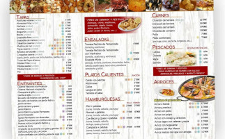 Rincón De Tomás menu