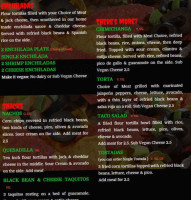 El Chupacabra menu