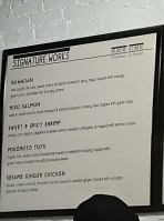 Appetit Bistro menu