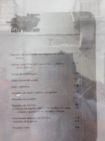 Casa Mariano menu