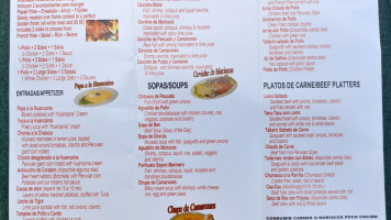 La Villa De Don Pollo menu