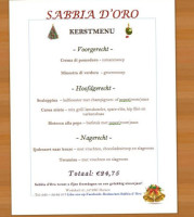 Sabbia D'oro Huizen menu