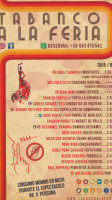 A La Feria menu