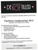 De Koetiller menu