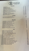 Range Restaurant And Bar menu